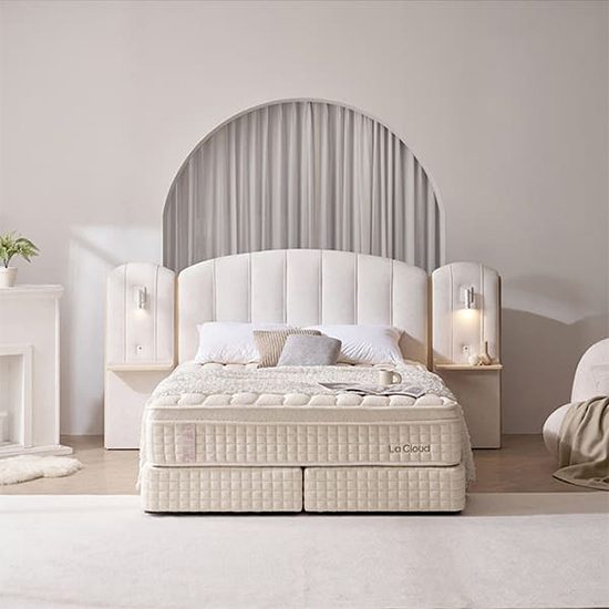 라르테 프리미엄 침대 프레임+매트리스 세트 (LK) (아이보리) 렌탈